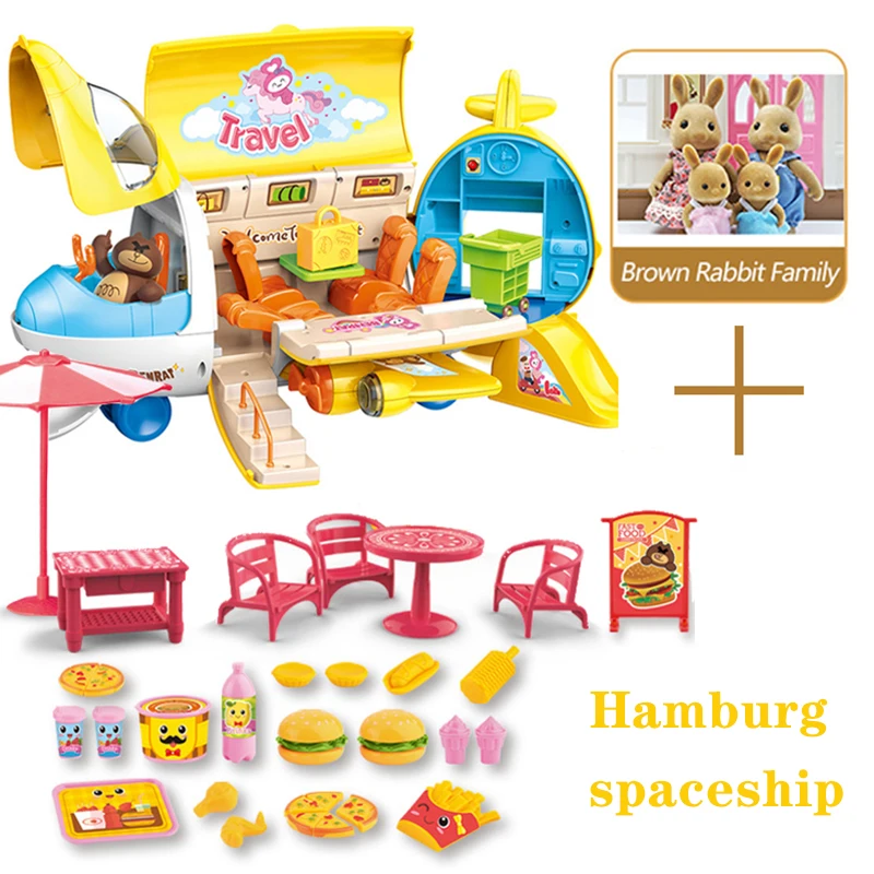 Children's Birthday Gift Play House Toy Simulation Cartoon Luxury Yacht Multi-Function Play House Boy Girl Birthday Gift