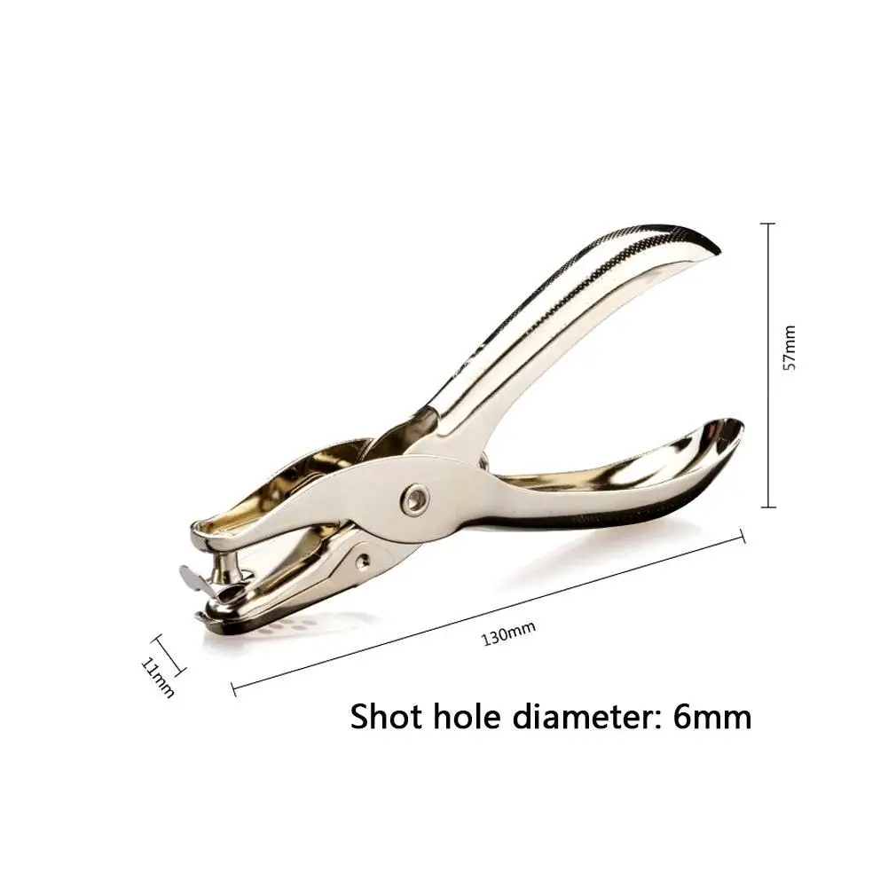 Металл одно отверстие Дырокол ручной Дырокол для бумаги одно отверстие Скрапбукинг Дырокол 8 страниц Дырокол металлические материалы офисные принадлежности