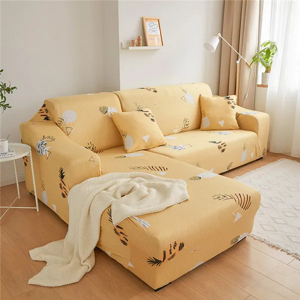 Геометрический эластичный чехол для дивана в форме L, секционный угловой шезлонг, диван-стрейч, чехол для дивана, чехлы для гостиной - Цвет: Color 2
