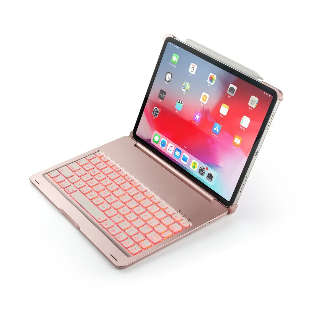 Горячая флип клавиатура для iPad Pro11 чехол алюминиевый сплав флип беспроводной Bluetooth 3,0 планшет с подсветкой Клавиатура поддерживает IOS системы