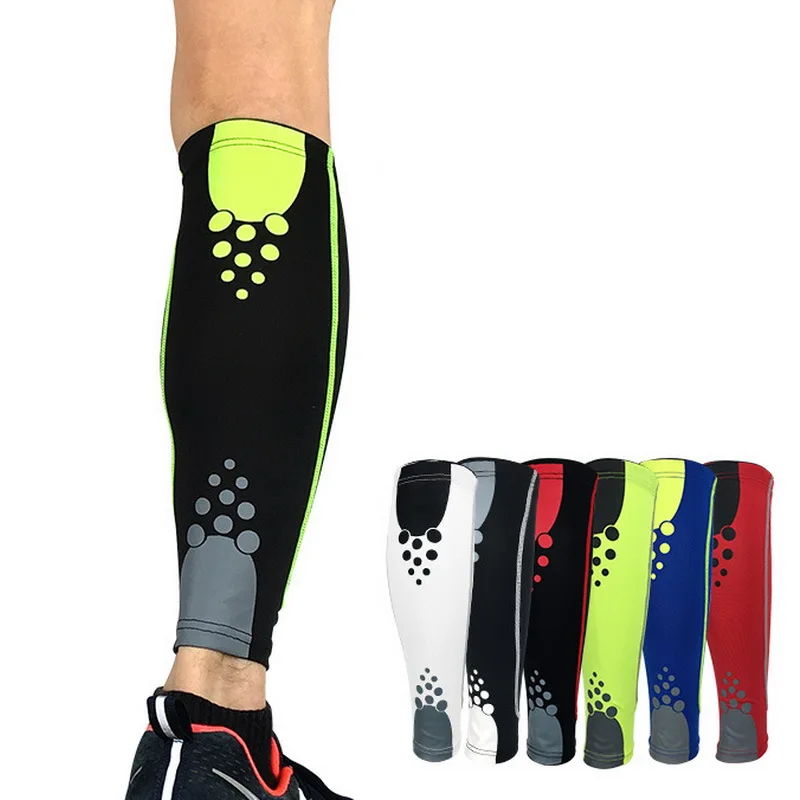 1 Pair Basketball Football Leg Sleeves Calf Compression Running Cycling Shin Guards UV-Protector Soccer Fitness calcetines