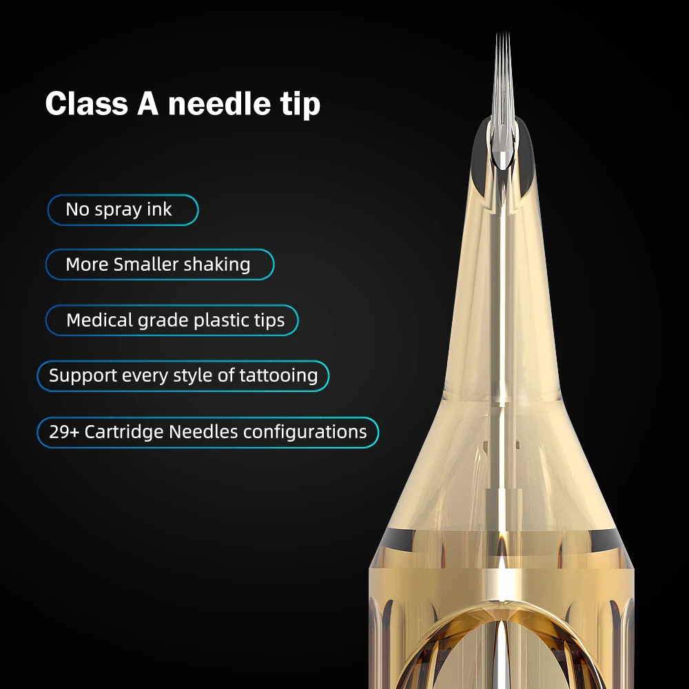 Ambition 20Pcs 0.35MM Disposable Permanent Makeup Tattoo Cartridge Needle Curved Magnum Tattoo Needles for Tattoo Gun Machines Ambition 20Pcs 0.35MM Disposable Permanent Makeup Tattoo Cartridge Needle Curved Magnum Tattoo Needles for Tattoo Gun Machines