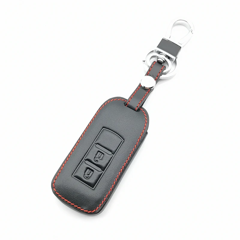 Кожаный защитный чехол для ключей, чехол для Mitsubishi Outlander ASX RVR AXR, нативный Pajero Shogun Montero Lancer