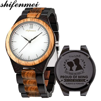 

Shifenmei Watches Mens 2019 Personalized Engraved Mens Watches Top Brand Luxury Quartz Wristwatch Custom Watch Relogio Masculino