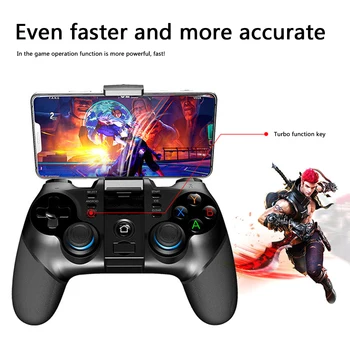 

Wireless Controller for Android/iOS Smart TV PC Phone 2.4GHz Bluetooth Joystick Mobile Phone Back Clip Gamepad Trigger