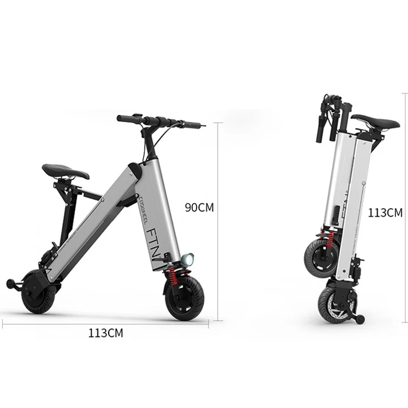 Складной электрический мини велосипед из алюминиевого сплава для взрослых