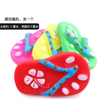 

Puppy Dog Toy Ball Sound Making Noise Model Flip-flops Training Teddy Puppy Dogs and Cats Toy Pet Supplies