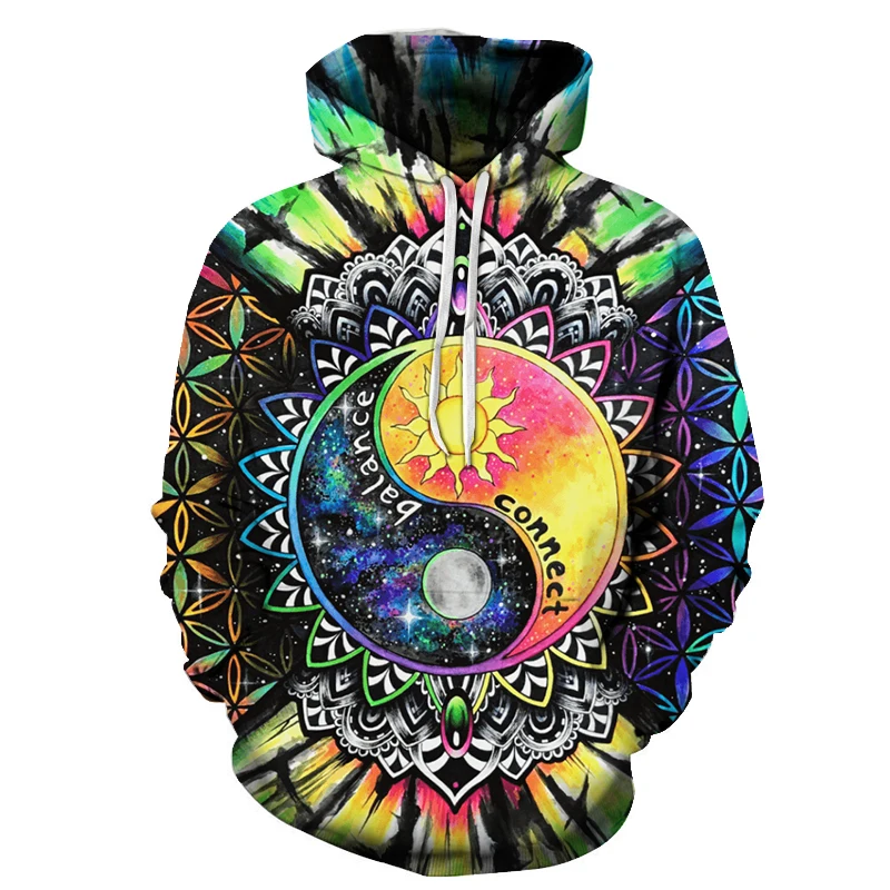 

Retro Men New Brand Hoodie 3D Printed Chinese Style Tai Chi Pattern Itself Sweatshirt 5XL Size Hoody Pullovers Casual Tracksuit