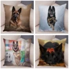 German Shepherd Dog Pillowcase Super Soft Short Plush Cushion Cover for Sofa Home Pillow Case Decor Pet Animal 45*45cm Covers 3