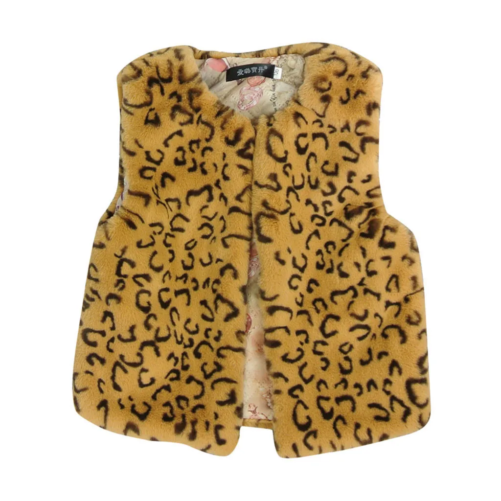 baby leopard vest