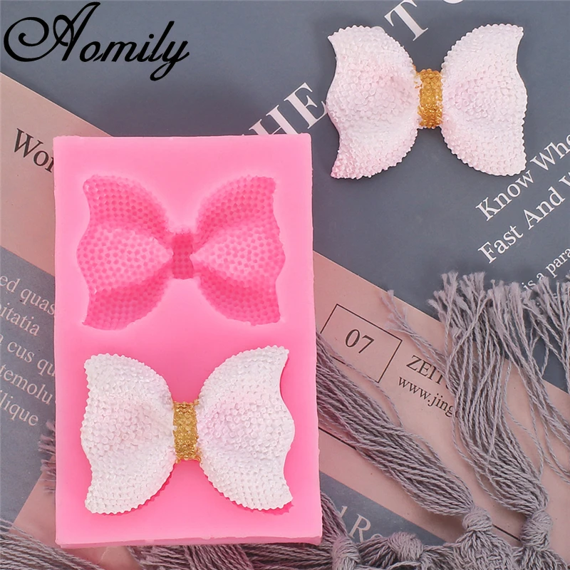 Aomily Bowknot Star Silicone Mold Cake Molds Fondant Sugar Craft Chocolate Decorating Tools Baking Accessories | Дом и сад