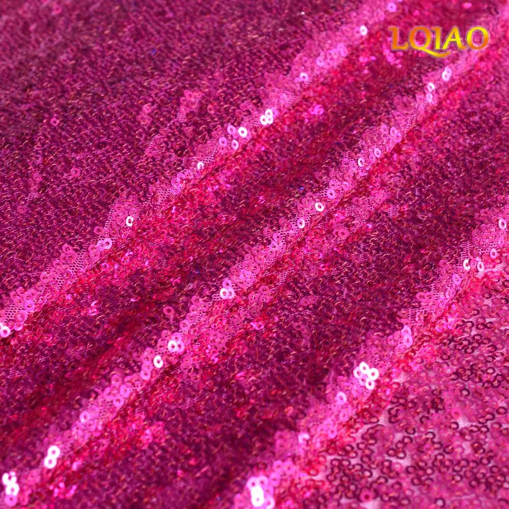 Fuchsia Sequin fabric 002