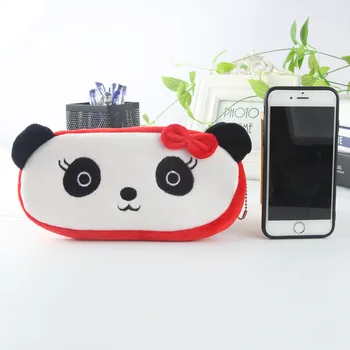 

New Children's Stationery Bag Cute Plush Cartoon Pencil Pencil Bag Animal Small Children's Student Stationery Bag