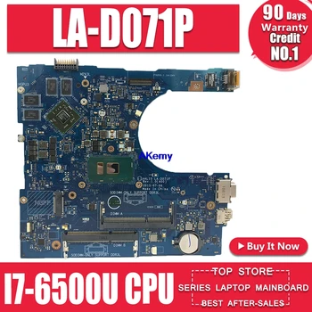 

CN-F1J0W Mainboard For Dell Inspiron 15 5559 17 5759 With I7-6500U Cpu Laptop Motherboard F1J0W 0F1J0W Aal15 LA-D071P