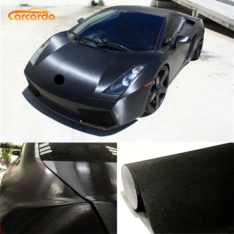 Carcardo Aluminum Brush Vinyl Film Car Sticker Aluminium Vinyl Wrap Aluminum Brush Car Stickers Car