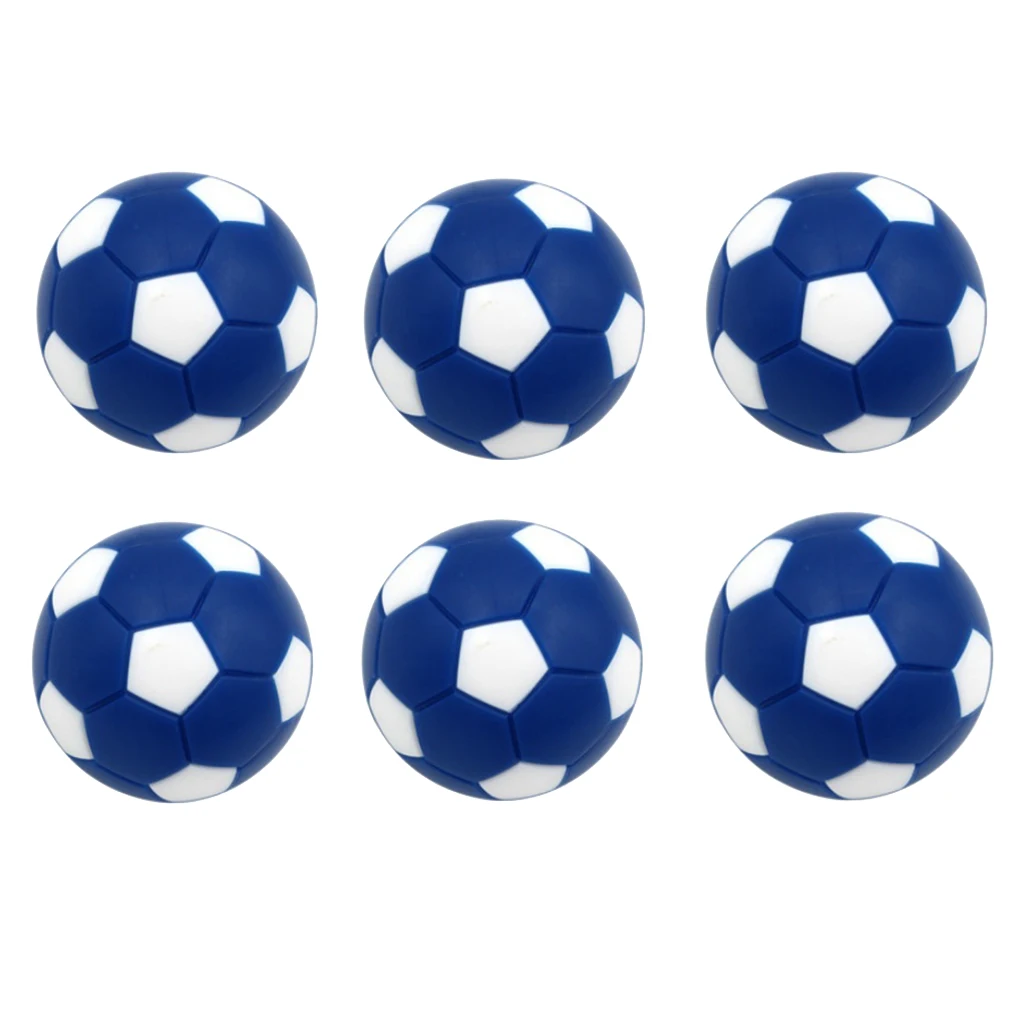 menolana 6Pcs/Set Deluxe Plastic Table Soccer Foosballs Replacement Mini Soccer Balls 32mm/1.26 inches 