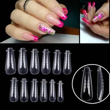 

Upper Forms For Nail Extension Poly UV Gel French False Tips Reusable Dual Form Full Cover Almond Coffin Finger Art Top Mold