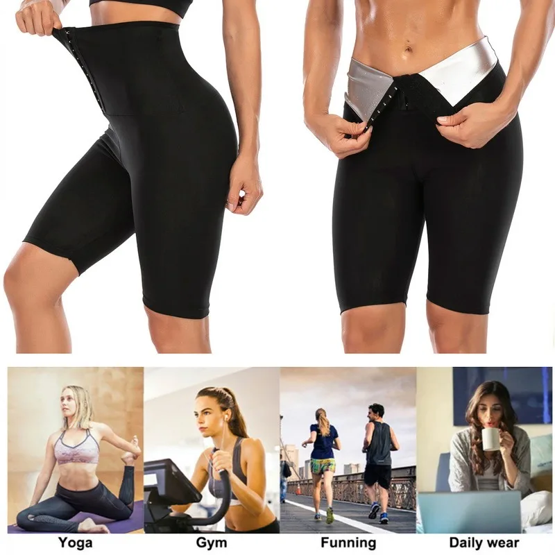 Women Sauna Pants Thermo Sweat Leggings Slimming Body Shaper Tummy Control Fitness Workout Panties Waist Trainer Shorts maidenform shapewear