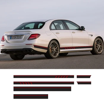 

1 Set Vinyl Side Stripes Skirt Graphics Vehicle Decal Auto Sticker For Audi Ford Renault Toyota Kia Ford BMW Universal