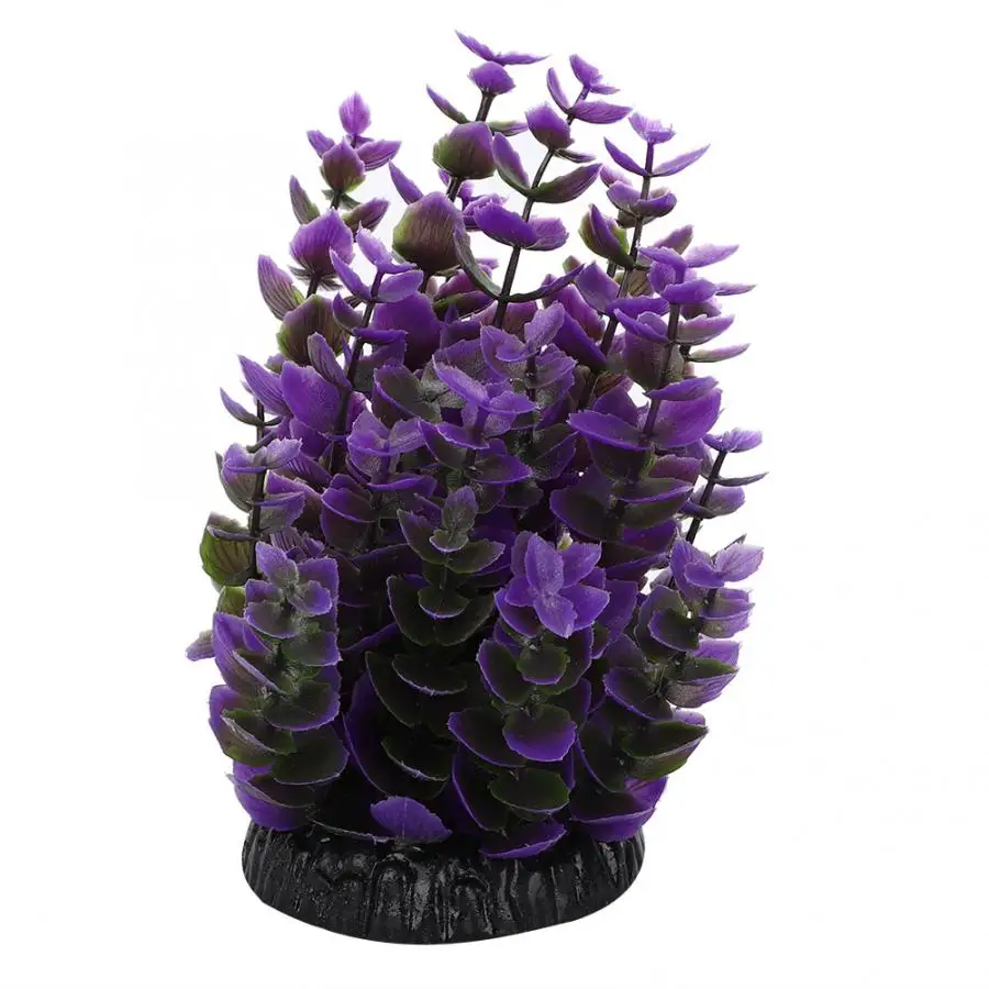 Mini Ornament Aquarium Decoration Artificial Water Plants for Fish Tank Landscape Q-236D2 Violet Waterscape Fish Tank