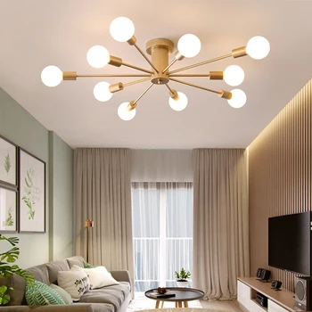 

Mordern Nordic Retro Edison Bulb Light Chandelier Vintage Loft Antique Adjustable DIY Art Spider Ceiling Lamp Fixture Light
