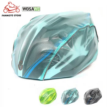 

WOSAWE Ultralight Bicycle Motorcycle Helmet Cover Rainproof Downhill MTB Road Bike Moto Cycling Helmet Rain Cover Cap Waterproof