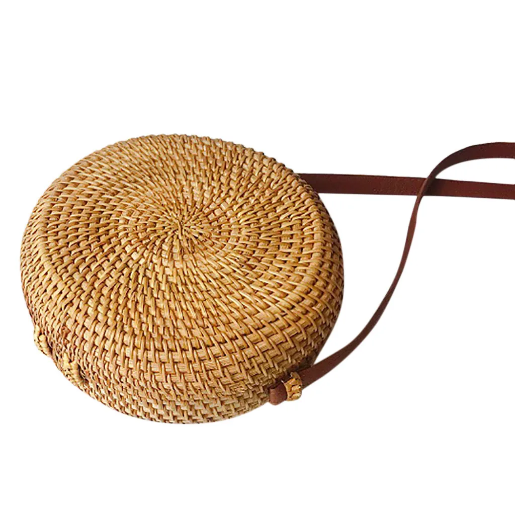 Square Round Mulit Style Straw Bag Handbags Women Summer Rattan Bag Handmade Woven Beach Circle Bohemia Handbag #YL1