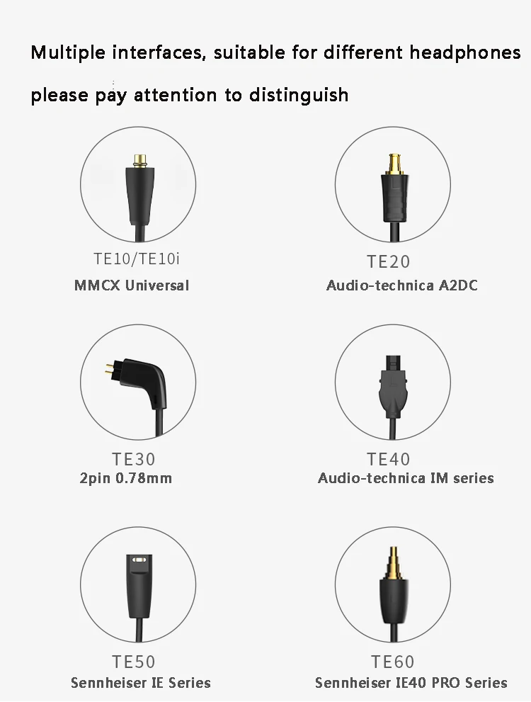 a2dc im50 apt-x ll para shure se215 sennheiser ie80