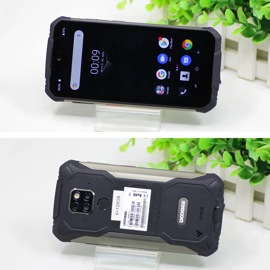 DOOGEE S68 Pro, прочный телефон, IP68, водонепроницаемый, Helio P70, четыре ядра, 6 ГБ, 128 ГБ, Беспроводная зарядка, NFC, 6300 мА/ч, 12V2A, зарядка, 5,84 дюймов, FHD