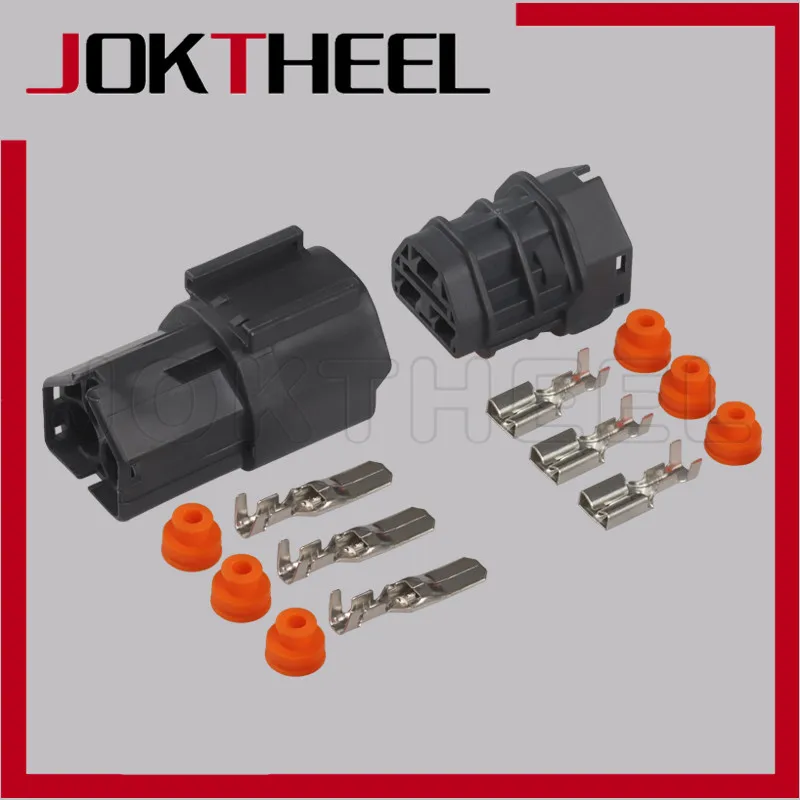 1-20 sets 6.3mm 3 pin way male female waterproof auto connector Excavator accelerator motor plug 7222-6234-40 7123-6234-40 | Обустройство