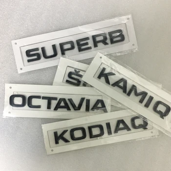 

Black Trunk Sticker Car Stickers and Decals For SKODA KODIAQ KAMIQ OCTAVIA SUPERB YETI FABIA RAPID SKODA Rear Tail Stickers