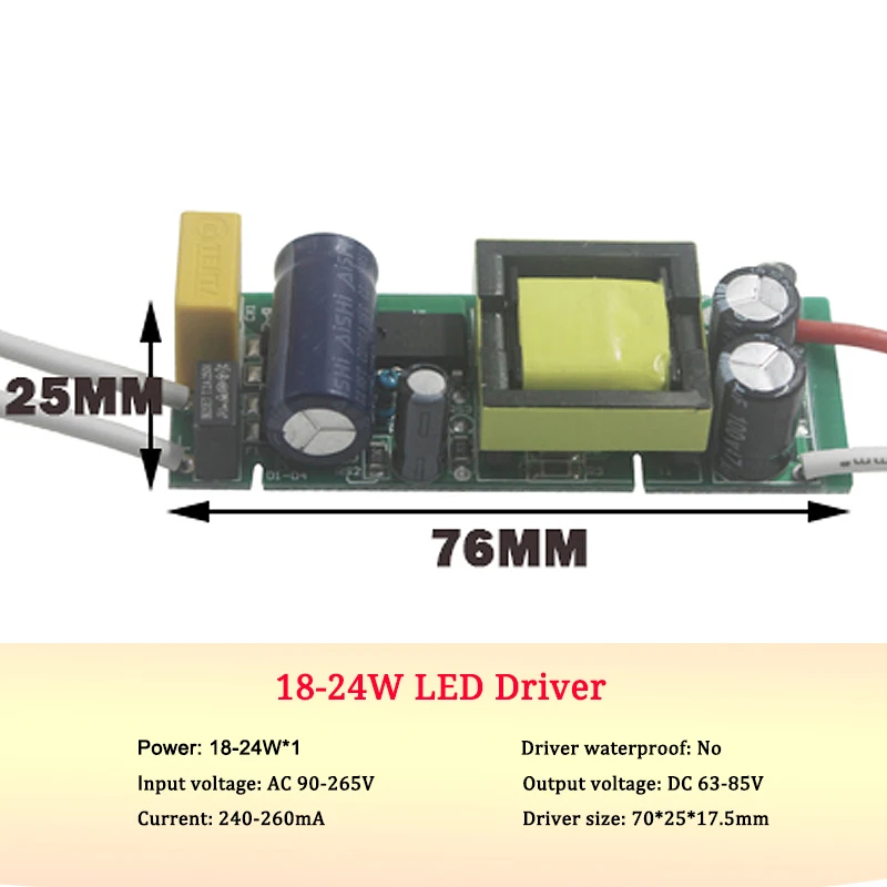 Usb кабель, 1 шт-1-36 Вт Светодиодный драйвер Вход AC 85-265V освещение трансформатор постоянного тока Питание адаптер для Светодиодный ламп/прожектор