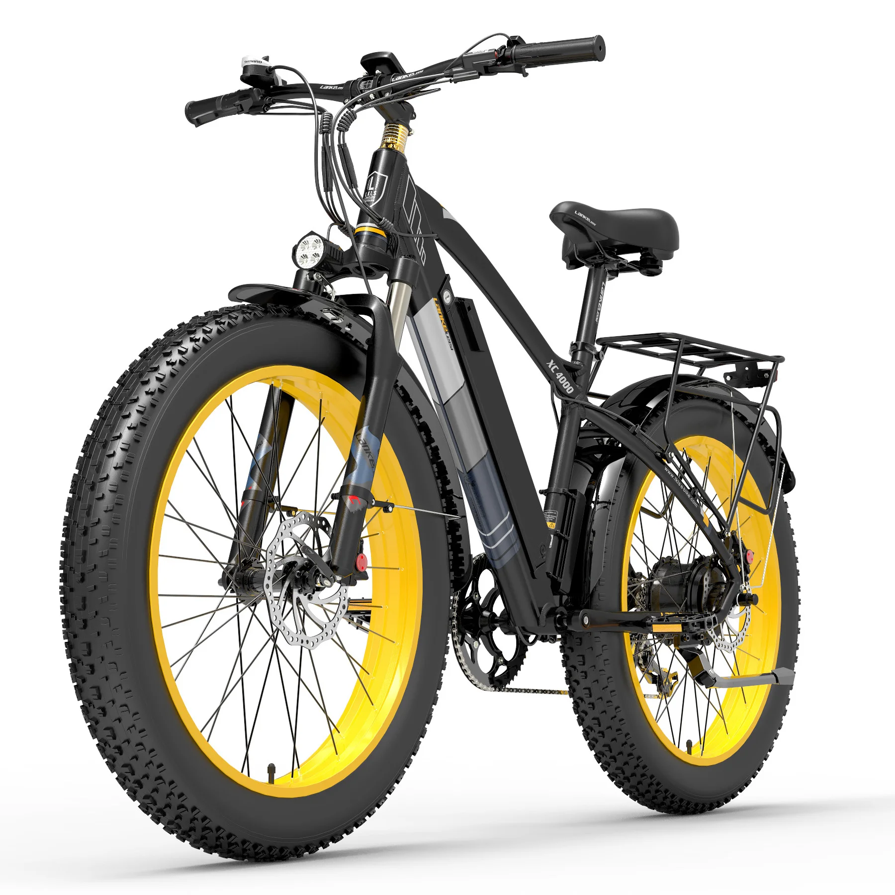 Collega Filosofisch Confronteren XC4000 1000W 48V Elektrische Fiets, 26 Inch Sneeuw Fiets Fat Tire Fiets,  voor & Achter Hydraulische Schijfrem|Elektrische fiets| - AliExpress