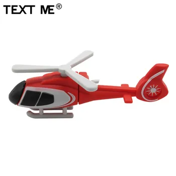 

TEXT ME cartoon Helicopter usb flash drive 4GB 8GB 16GB 32GB 64GB pendrive U disk usb 2.0 Gift pen drive