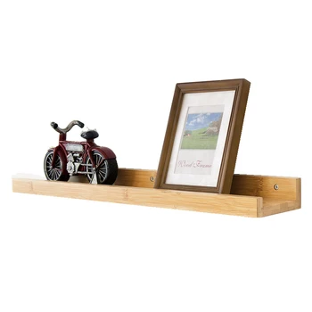 

Wall Shelf Wooden Wall Mounted Shelf Rustic Wall Decorative Shelf Display Storage Rack for Bedroom Living Room BV789