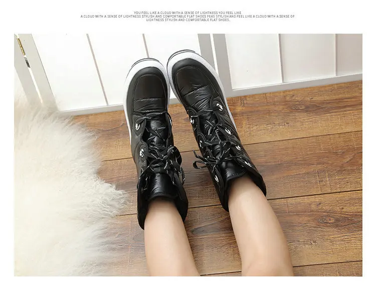 Цвет; лыжные ботинки Высокие женские сапоги на шнуровке; женские хлопковые ботинки; зимние сапоги; женские ботфорты выше колена