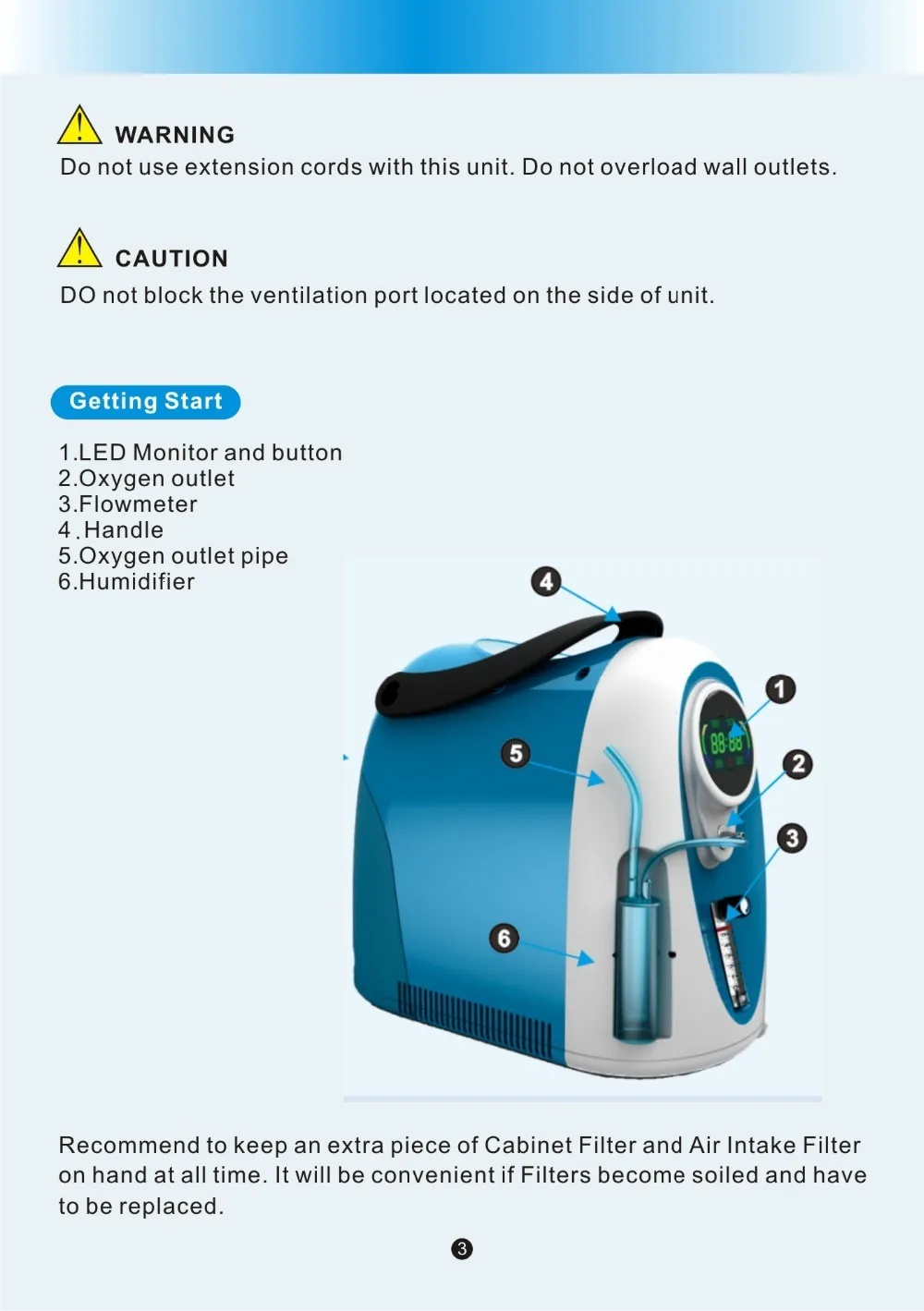  5L portable medical oxygen concentrator For Health care CE Approved O2 generator for Continuous Oxy