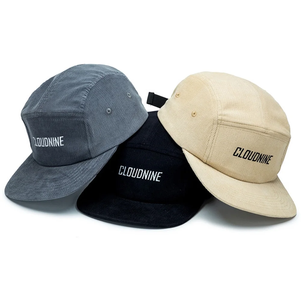 5 Панель лагерь Кепки Регулируемый Бейсбол Кепки с плоским козырьком вельвет Snapback Для мужчин Для женщин Кепка-тракер папа шляпа в стиле «хип-хоп» Повседневное открытый козырек для гольфа