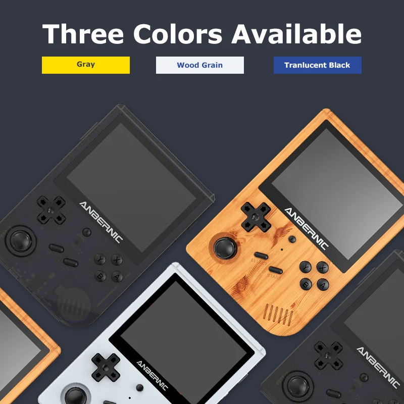 New RG351V Retro Handheld Game Console Uses The 351 EIEC System Suitable For PS1/PSP/N64 Emulators Built-in 50000+ Classic Games