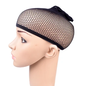 

Black Breathable Hairnet For Wigs Wig Cap For Weaving Free Size 10pcs/lot High Elasticity Nylon Mesh Wig Cap Nets