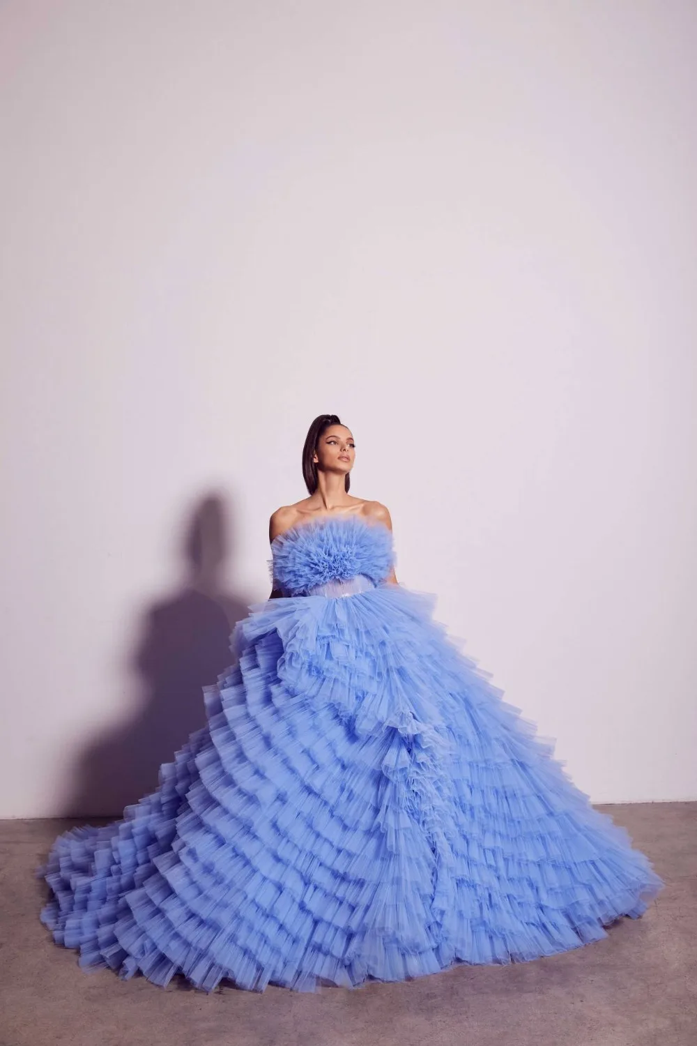 Puffy Tiered Tutu Dress Gown 