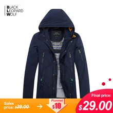 Blackleopardwolf Новое поступление зимняя куртка для мужчин топ черного цвета тонкий хлопковый пуховик мужской бренд для зимы мужская мода MC-17108