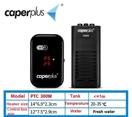 Caperplus Интеллектуальный нагреватель wifi приложение PTC энергосбережение автоматическая постоянная температура частота аквариума датчик для емкости - Цвет: heater 300W