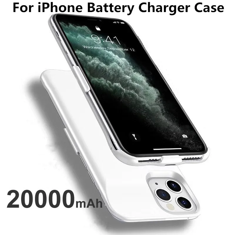 Хит 20000 мАч внешний аккумулятор чехол для iPhone 6 6s 7 plus зарядное устройство X XS XR 11 Pro