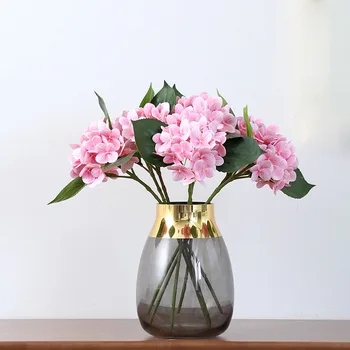 

Model Handfeel Hydrangea Wedding Hydrangea Imitation Flowers Silk Flower Arched Door lu yin hua Home Decoration Imitation Flower