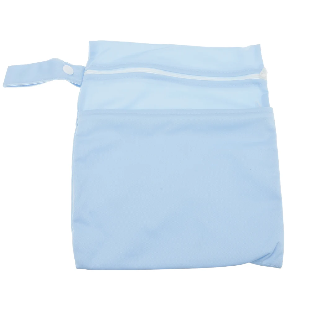 Пеленки для хранения сумка для пеленок можно стирать детские 19,5*23,5 см; на молнии; с отделкой из дезодорант практичный - Цвет: Синий