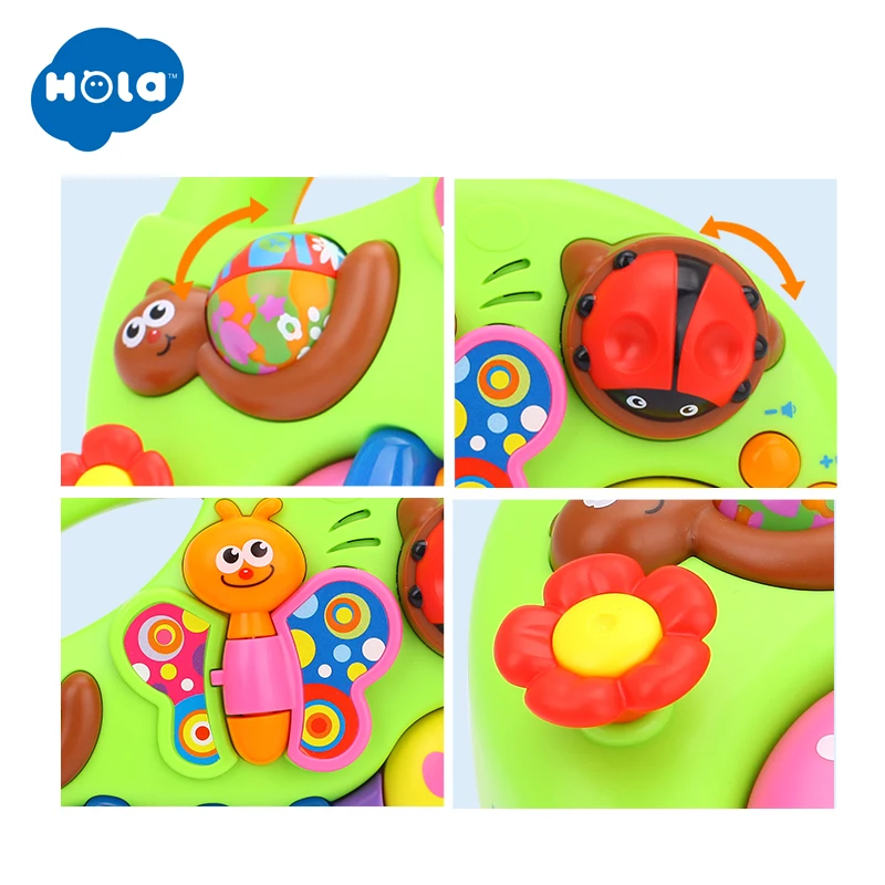 HOLA TOYS 927 детские игрушки обучающая машина игрушка с огнями и музыкой и обучающие истории игрушечный музыкальный инструмент для 6 детей
