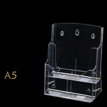 

A5 2 double layer data shelf transparent acrylic catalogue shelf advertising display stand card promotion stand