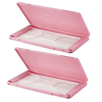 

Hot SV-2 Pack Dust Proof Disposable Mask Case Portable Face Masks Container Mask Storage Organizer Travel Household