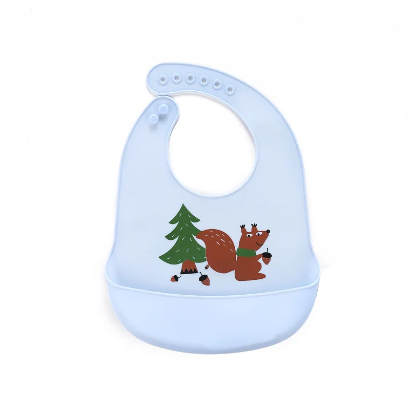 Cartoon Baby Feeding Stuff Burp Cloth Bibs Waterproof Toddler Kids Adjustable Bib Boy Girl Apron Silicone | Детская одежда и обувь